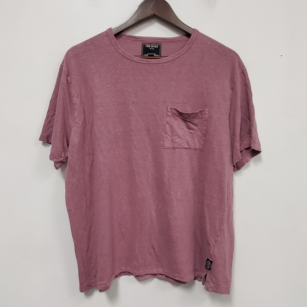 Todd Snyder Mens‎ Linen Pocket Shirt Size XL Lightweight Beach Summer Breathable